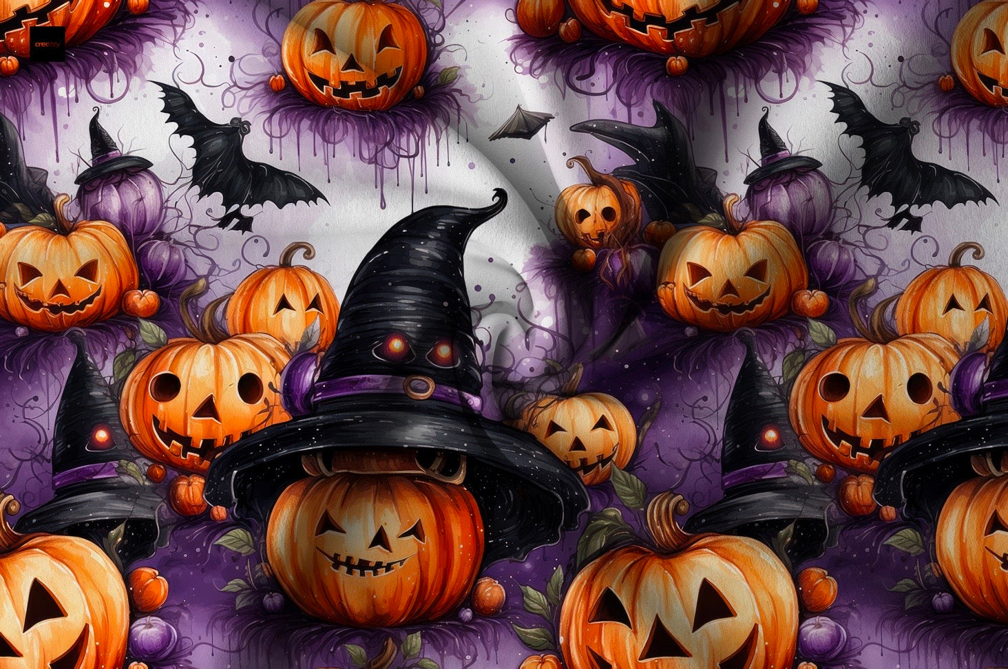 Kürbis mit Hut Halloween